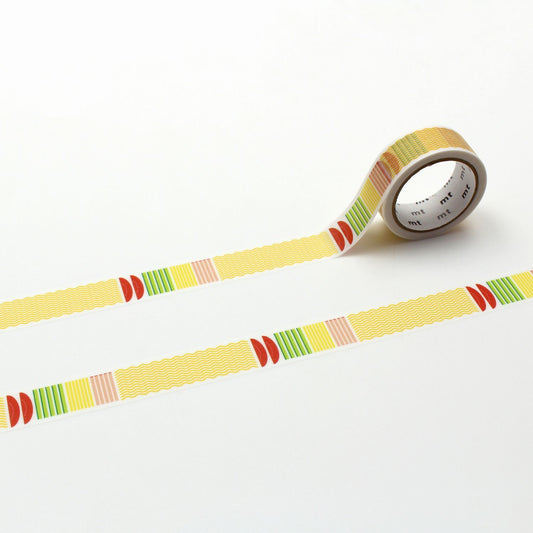 mt EX Washi Tape — Hiyashi Chuka Graphic — roll front