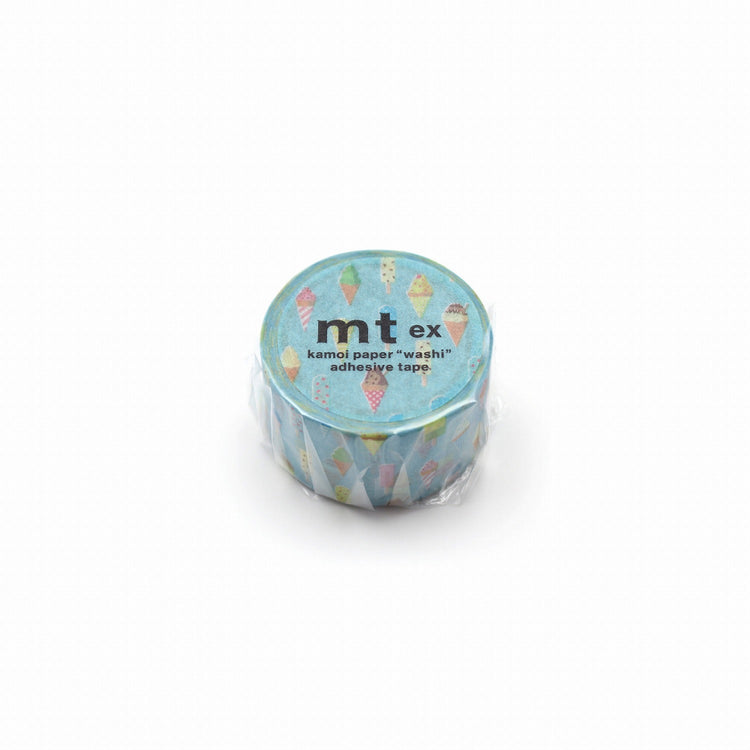 mt EX Washi Tape — Ice Cream — rolled out on paper