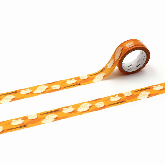 mt EX Washi Tape — Various Dumpling Wrapping Styles — roll front