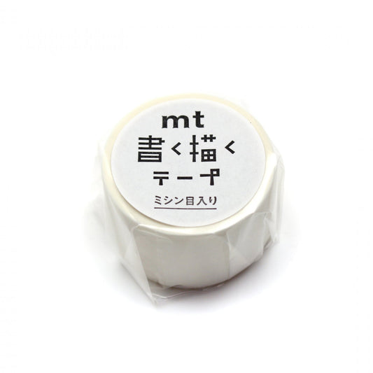 mt KakuKaku Washi Tape — White 24mm — pattern detail