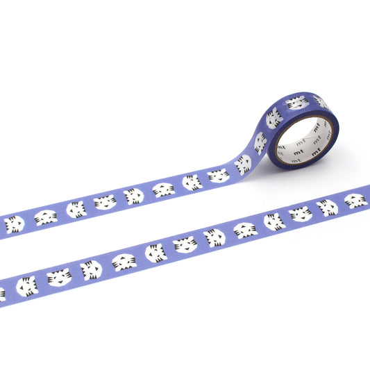 mt x Papier Tigre Washi Tape — Blue — pattern detail