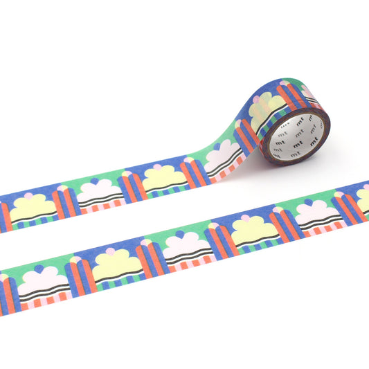 mt x Papier Tigre Write and Draw Washi Tape — Ice — pattern detail