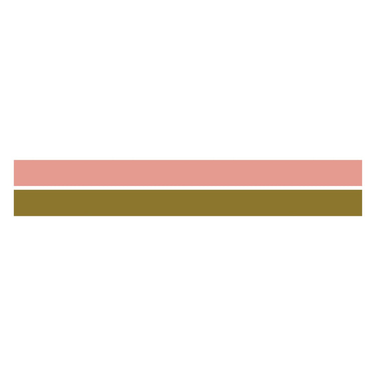 mt Upcycle Tape — Rose Pink x Warbler — rolled out on paper