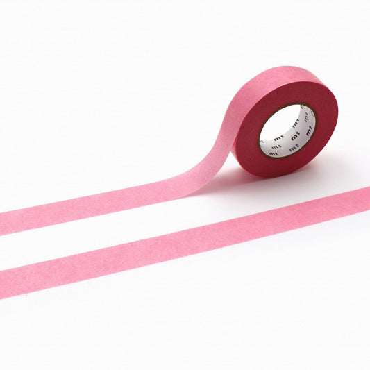 mt Ganshin Washi Tape — Pink — roll front