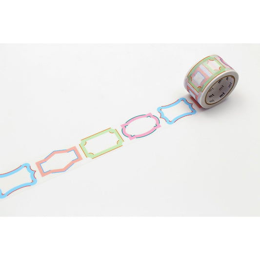 mt KakuKaku Washi Tape — Frame Label — pattern detail