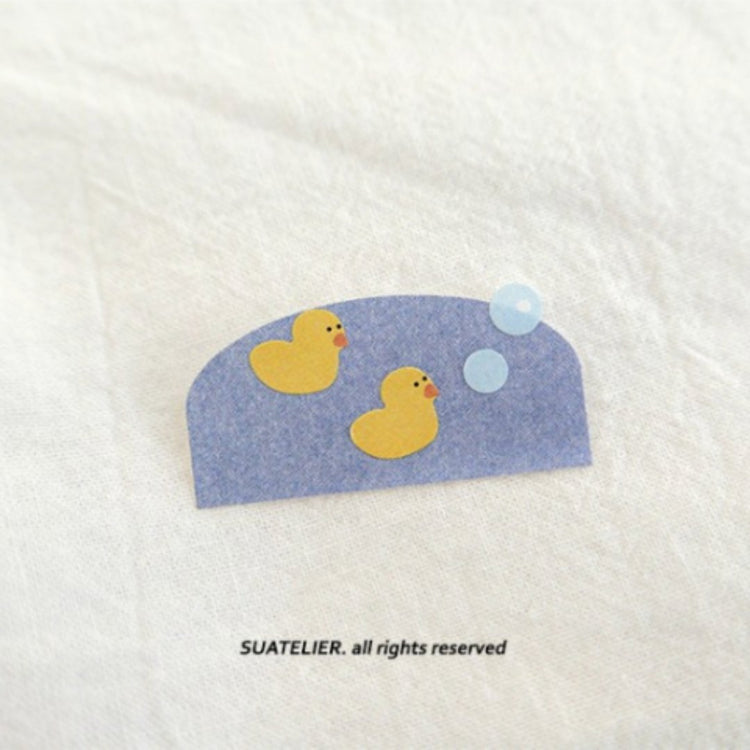 Suatelier Daily Deco Sticker — Bathhouse — with packaging