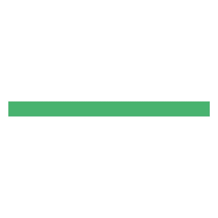 mt Ganshin Washi Tape — Green — rolled out on paper