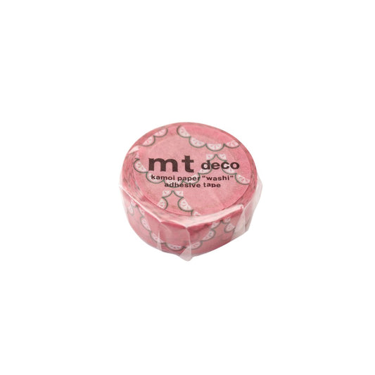 mt 1P Kamoi Retro Design Washi Tape — Floral Lace — pattern detail