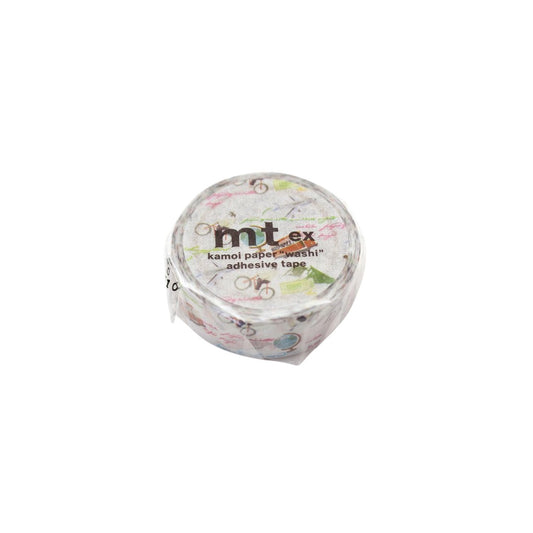mt EX Washi Tape — World Words and Illustrations — pattern detail