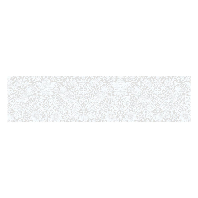 mt x Morris & Co. Washi Tape — Pure Strawberry Thief — rolled out on paper