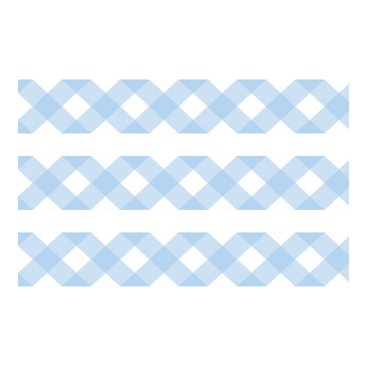 mt 1P Washi Tape — Thick Checkered Pastel Ultramarine — with packaging