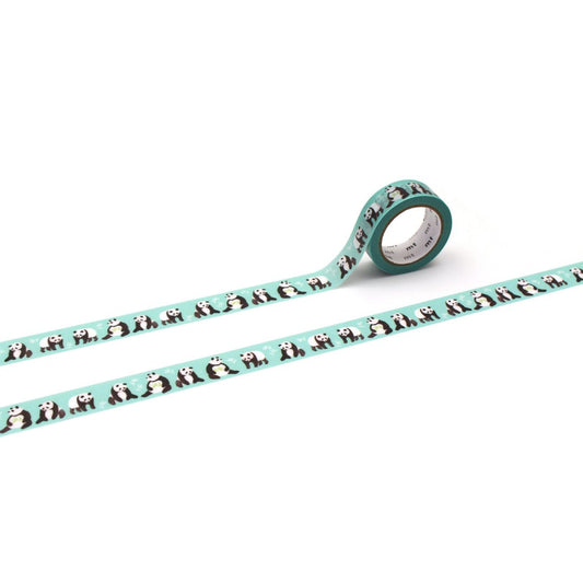 mt x Maruichikyu Washi Tape — Panda — roll front