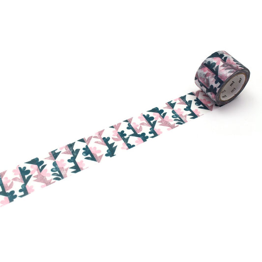 mt x Mina Perhonen Washi Tape — Twin Flower — pattern detail