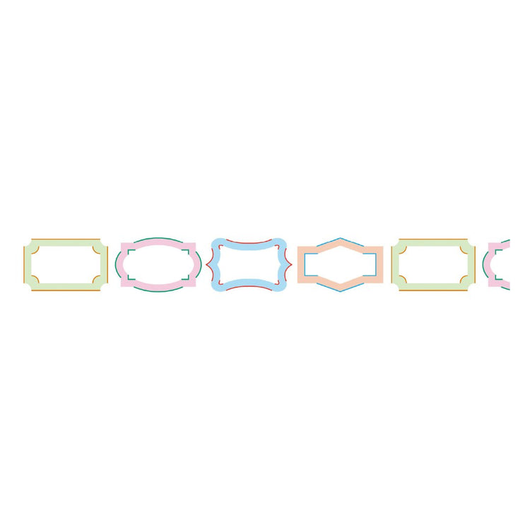 mt KakuKaku Washi Tape — Frame Label — with packaging