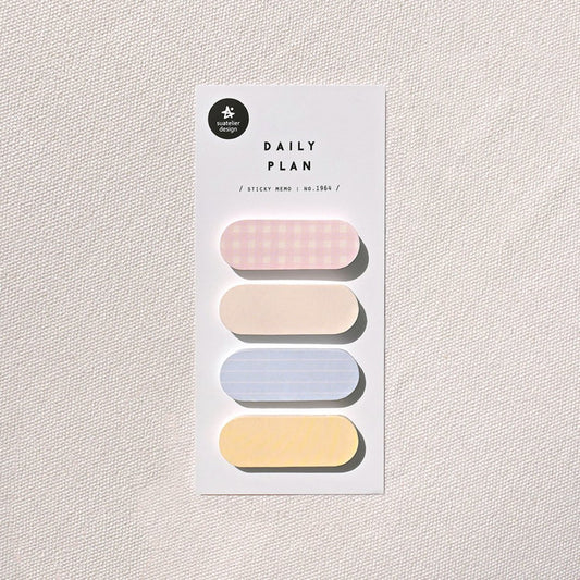 Suatelier Sticky Memo — Daily Plan .50 Pastel Grid (4) — detail view
