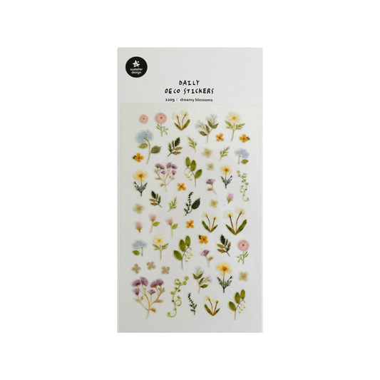 Suatelier Daily Deco Sticker — Dreamy Blossoms — sheet front