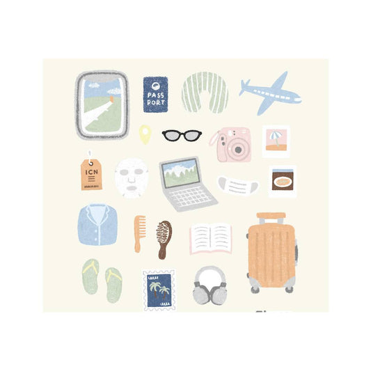 Suatelier Daily Deco Sticker — happy journey — sticker detail