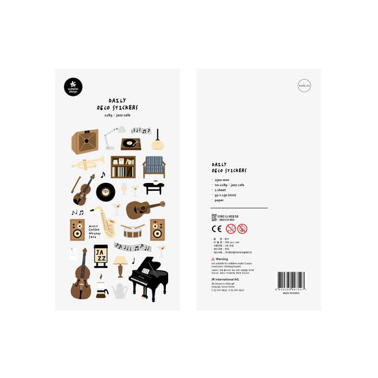 Suatelier Daily Deco Sticker — Jazz Cafe — sticker detail