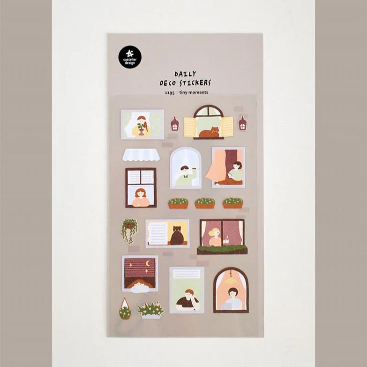 Suatelier Daily Deco Sticker — tiny moments — close-up