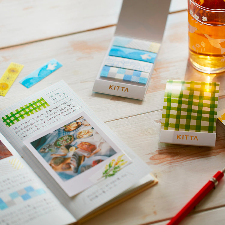 KITTA Washi Tape — Flower 5 — with packaging