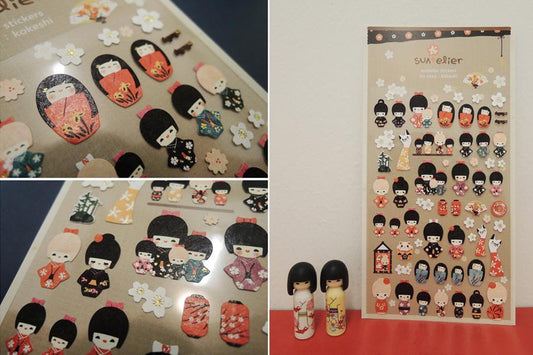 Suatelier Sticker — Kokeshi — sticker detail