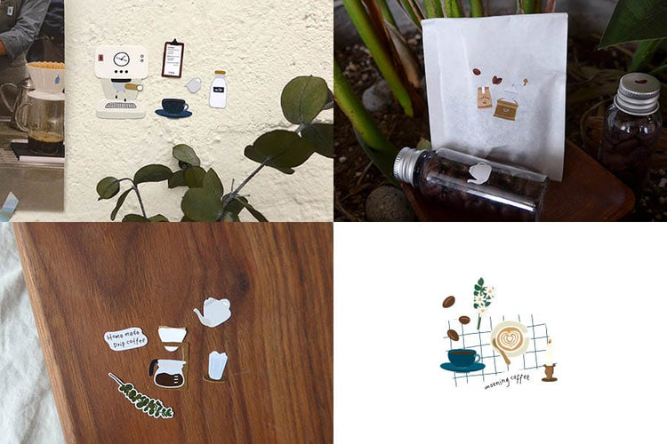 Suatelier Sticker — I Like Coffee — with packaging