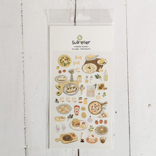 Suatelier Sticker — Food Trip #1 — sheet front