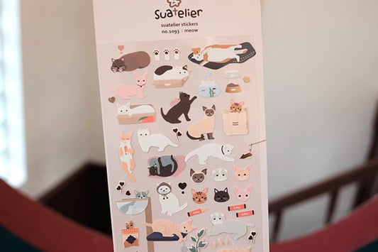 Suatelier Sticker — Meow — sticker detail