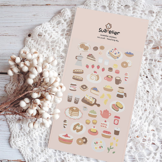 Suatelier Sticker — Food Trip #4 — sticker detail