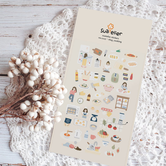 Suatelier Sticker — Vlog Cooking — sticker detail