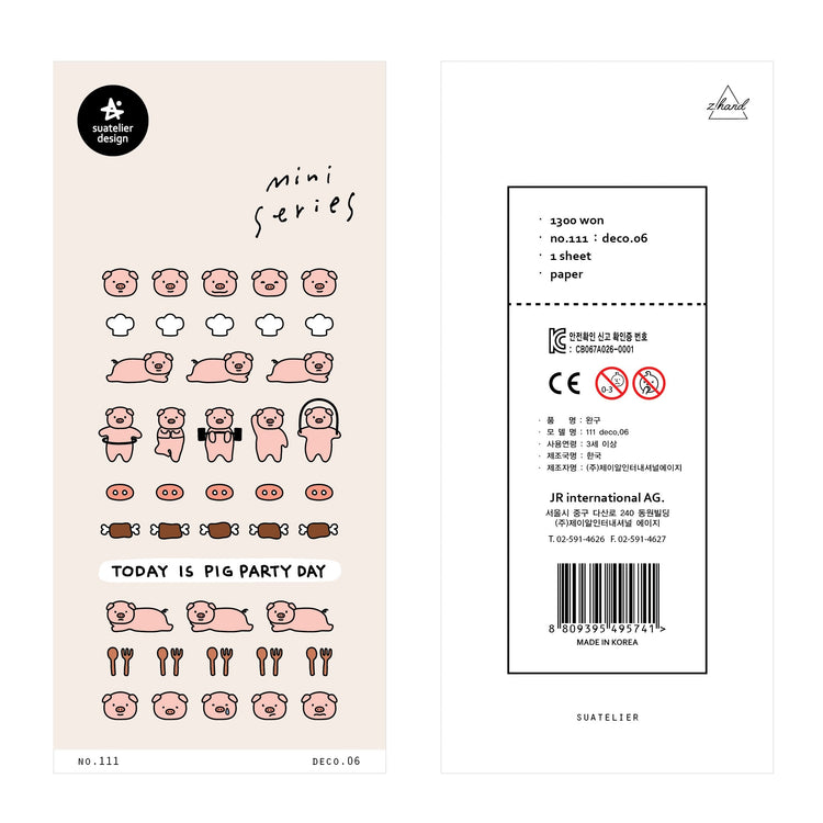 Suatelier Sticker — Deco.06 — sheet front