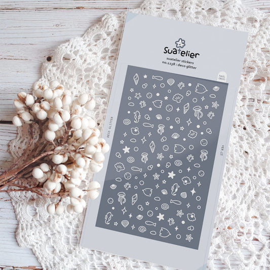 Suatelier Sticker — Deco Glitter — sheet front