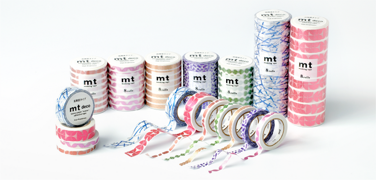 mt Deco High Brightness Washi Tape — Cube — roll side view