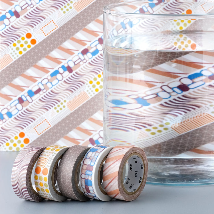 mt Deco Washi Tape — Wave Stripe — with packaging