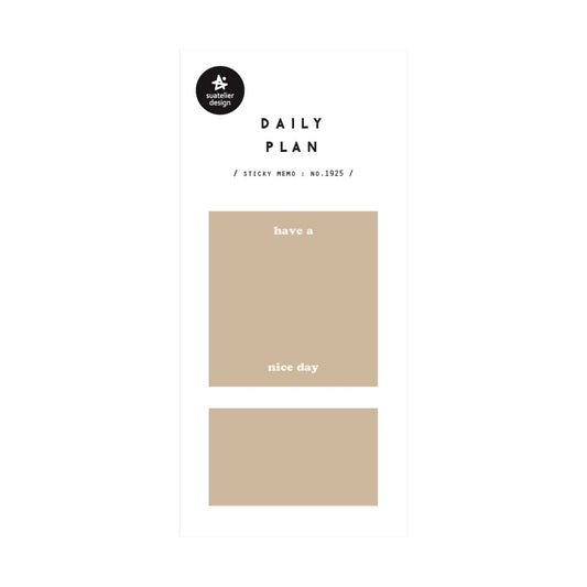 Suatelier Daily Plan 19 Sticky Memo — detail view