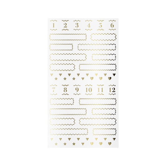 Midori Title Sticker — Gold — sticker detail