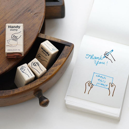 Plain Stationery Handy Stamp (E) — stamp front
