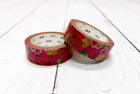 mt Expo KL Limited Edition Washi Tape — Hibiscus — roll front