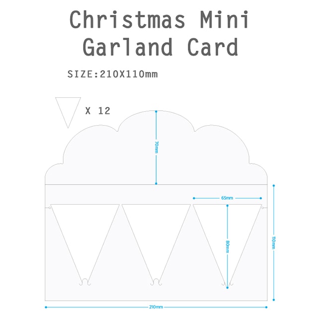 D'Won Bunting — Christmas Trees — with packaging