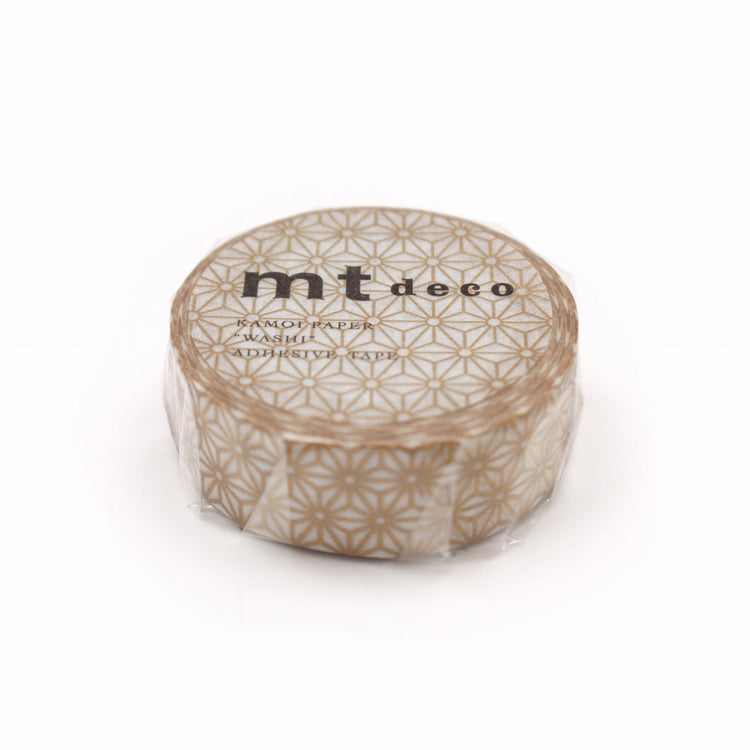 mt Deco Washi Tape — Asanoha Sinchu — pattern detail