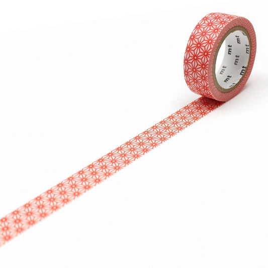 mt Deco Washi Tape — Asanoha Shuaka — roll front