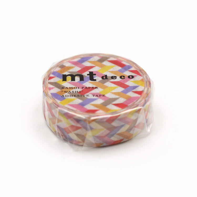 mt Deco Washi Tape — Slash Red — pattern detail
