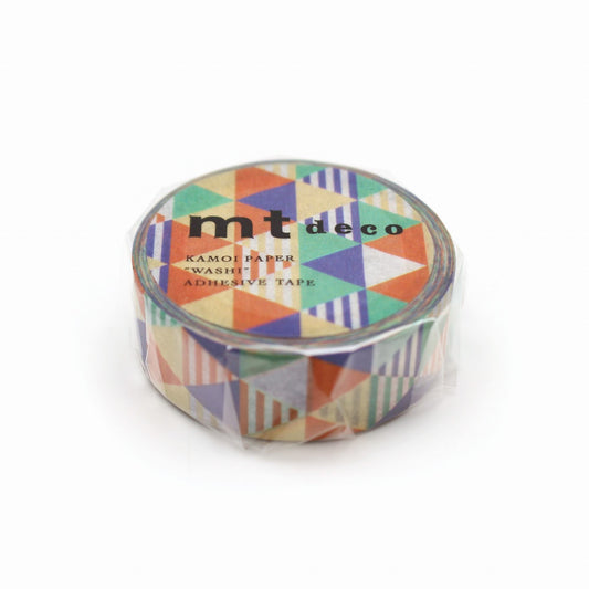 mt Deco Washi Tape — Shimasankaku Blue — pattern detail