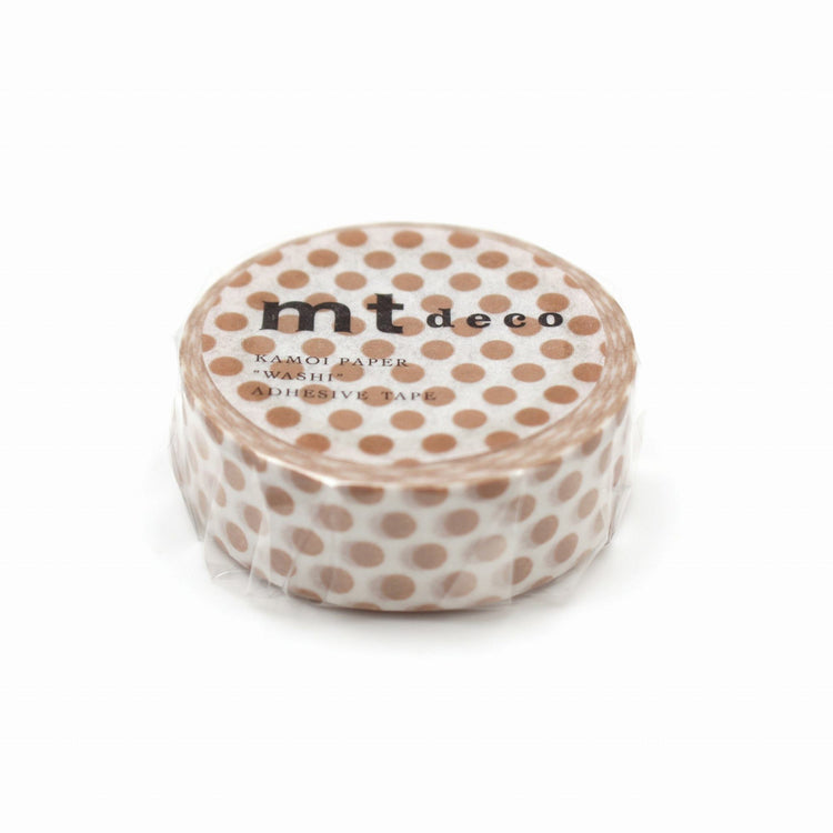 mt Deco Washi Tape — Dot Milk Tea — pattern detail