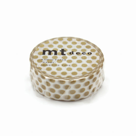 mt Deco Washi Tape — Dot Gold 2 — pattern detail