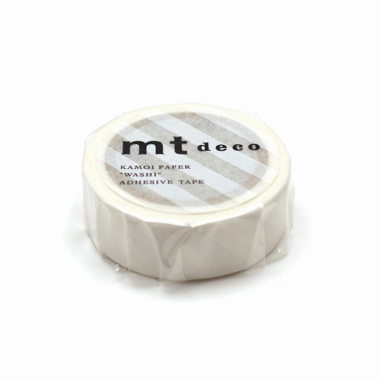 mt Deco Washi Tape — Stripe White — pattern detail