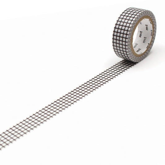 mt Deco Washi Tape — Hougan Black — roll front