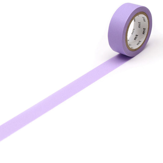mt Basic Washi Tape — Lavender 7m — roll front