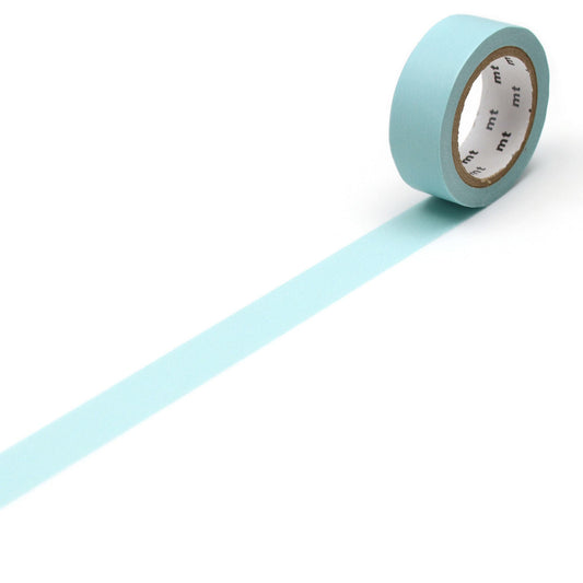 mt Basic Washi Tape — Baby Blue 7m — roll front