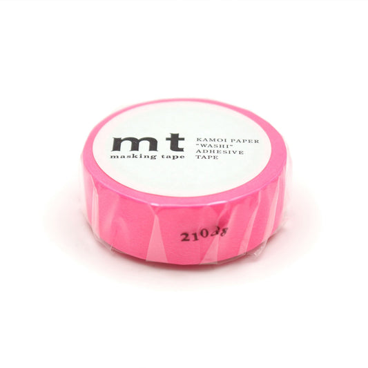 mt Basic Washi Tape — Shocking Pink 7m — pattern detail